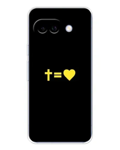 Чехол для Google Pixel 9A с картинкой «Сердце и Крест»