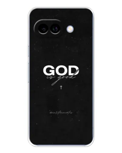 Чехол для Google Pixel 9A с картинкой «GOD — Бог над всем»