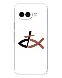 Чехол для Google Pixel 9A с картинкой «Рыба и крест»