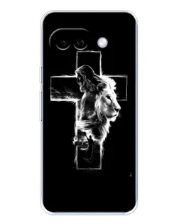 Чохол для Google Pixel 9A з картинкою «Сяючий хрест Jesus»