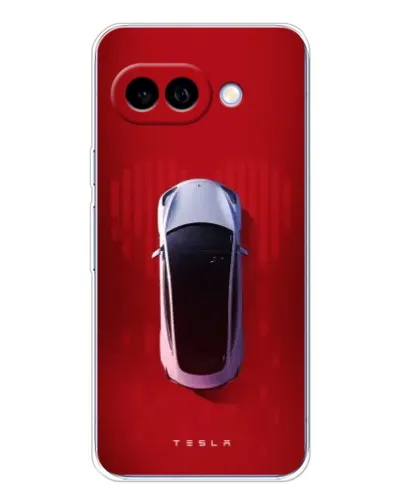 Чехол для Google Pixel 9A с картинкой «Tesla Top View»