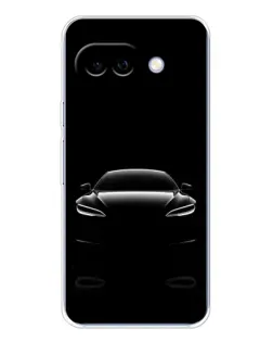 Чехол для Google Pixel 9A с картинкой «Силуэт Tesla Night»