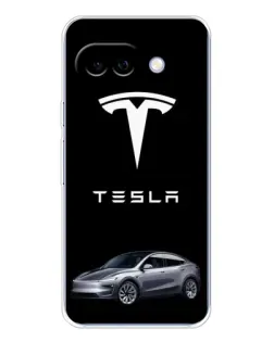 Чехол для Google Pixel 9A с картинкой «Tesla Model Y»