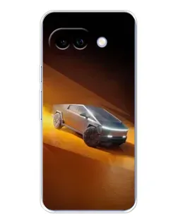 Чехол для Google Pixel 9A с картинкой «Cybertruck в пустыне»