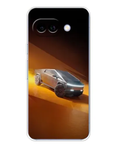 Чехол для Google Pixel 9A с картинкой «Cybertruck в пустыне»