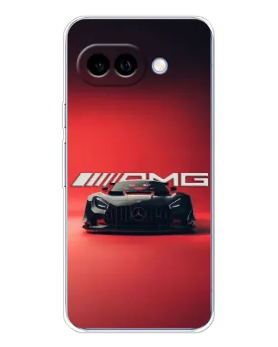 Чехол для Google Pixel 9A с картинкой «Mercedes AMG — красная линия»
