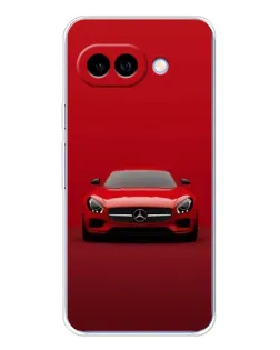 Чохол для Google Pixel 9A з картинкою «Червоний Mercedes AMG»