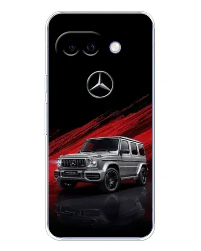 Чехол для Google Pixel 9A с картинкой «Mercedes G-Class красный»