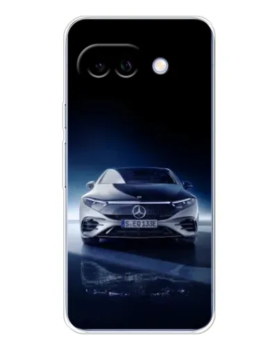 Чехол для Google Pixel 9A с картинкой «Ночной Mercedes EQ»