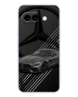 Чехол для Google Pixel 9A с картинкой «Mercedes AMG — графика»