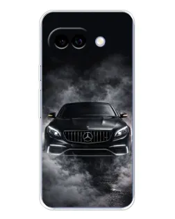 Чехол для Google Pixel 9A с картинкой «Mercedes в дыму»