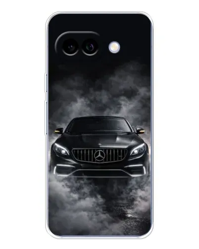 Чехол для Google Pixel 9A с картинкой «Mercedes в дыму»