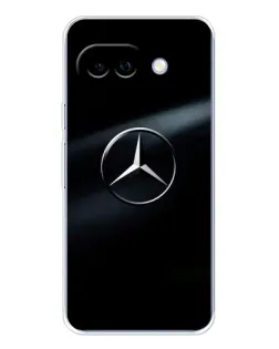 Чехол для Google Pixel 9A с картинкой «Mercedes на металле»