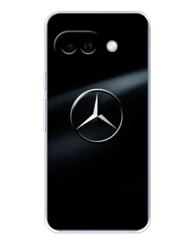 Чехол для Google Pixel 9A с картинкой «Mercedes на металле»