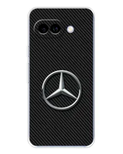 Чехол для Google Pixel 9A с картинкой «Карбоновый Mercedes стиль»