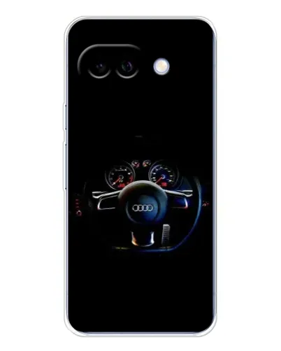 Чехол для Google Pixel 9A с картинкой «Салон Audi — руль»