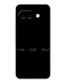 Чехол для Google Pixel 9A с картинкой «Audi — световой подпись»