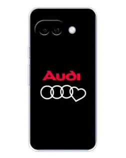 Чехол для Google Pixel 9A с картинкой «Логотип Audi Heart»