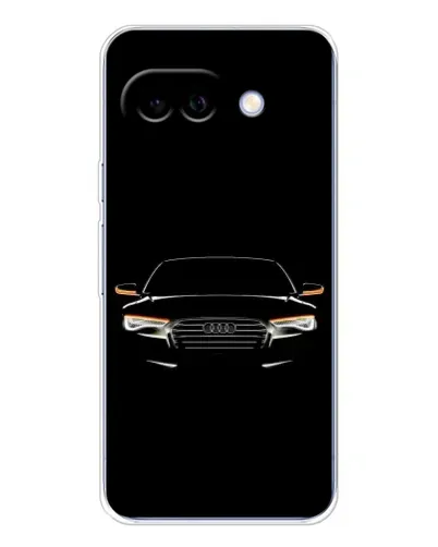 Чехол для Google Pixel 9A с картинкой «Audi — ночной контур»