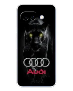 Чехол для Google Pixel 9A с картинкой «Пантера и Audi»
