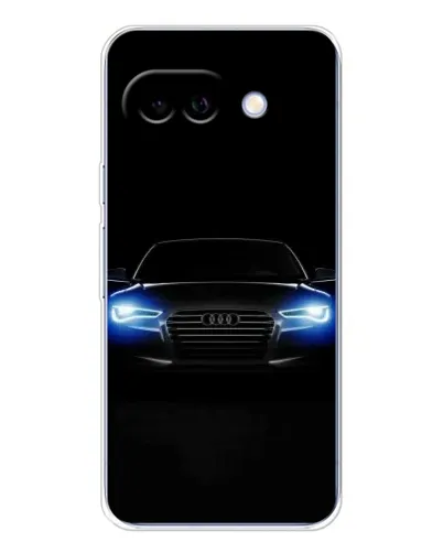 Чехол для Google Pixel 9A с картинкой «Audi в неоне»