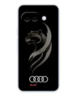Чехол для Google Pixel 9A с картинкой «Графика — пантера и Audi»