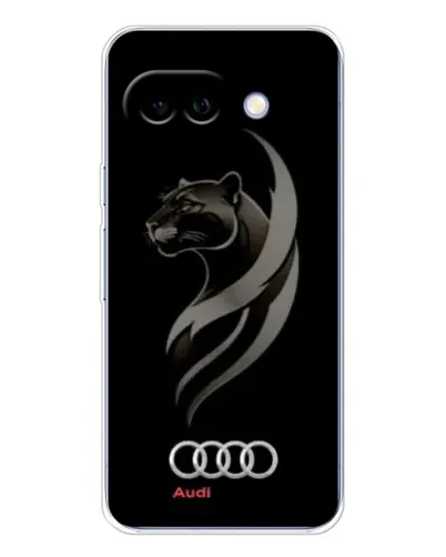 Чехол для Google Pixel 9A с картинкой «Графика — пантера и Audi»