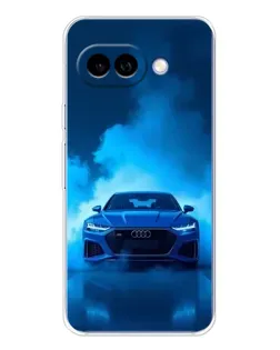 Чехол для Google Pixel 9A с картинкой «Audi — голубая энергия»
