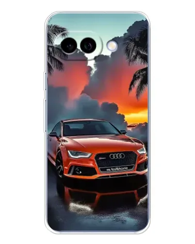 Чехол для Google Pixel 9A с картинкой «Audi — закат»