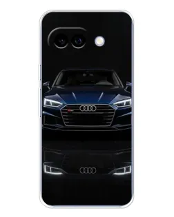 Чехол для Google Pixel 9A с картинкой «Audi — ночное отражение»