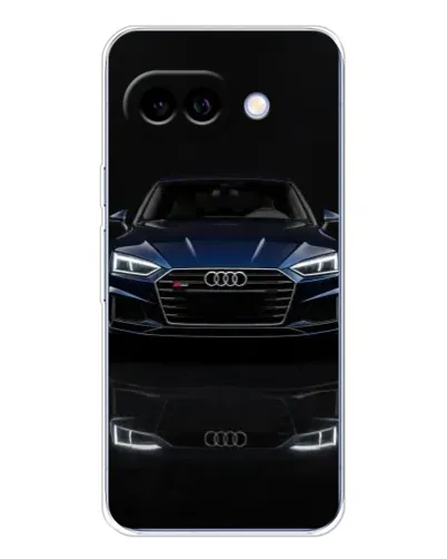 Чехол для Google Pixel 9A с картинкой «Audi — ночное отражение»
