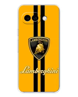 Чехол для Google Pixel 9A с картинкой «Lamborghini Stripe желтый»