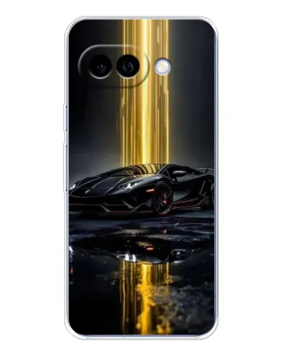 Чехол для Google Pixel 9A с картинкой «Ночной Lamborghini драйв»