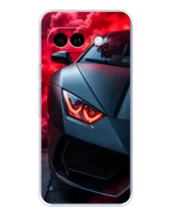 Чехол для Google Pixel 9A с картинкой «Lamborghini красное сияние»