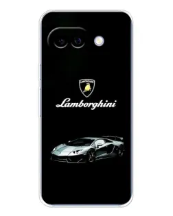 Чехол для Google Pixel 9A с картинкой «Логотип Lamborghini классика»