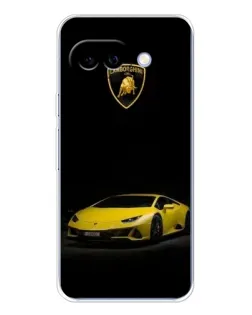 Чехол для Google Pixel 9A с картинкой «Lamborghini желтый акцент»