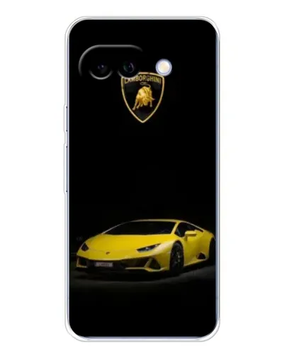 Чехол для Google Pixel 9A с картинкой «Lamborghini желтый акцент»