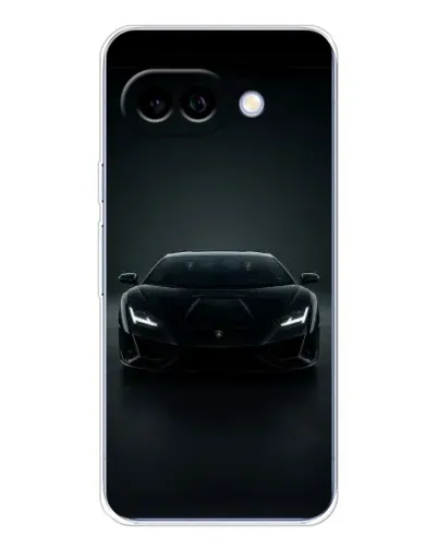 Чехол для Google Pixel 9A с картинкой «Черный Lamborghini Aventador»