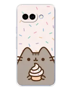 Чехол для Google Pixel 9A с картинкой «Пушин с кексом»