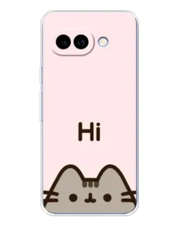 Чехол для Google Pixel 9A с картинкой «Пушин говорит Hi»