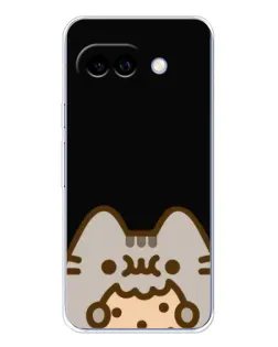 Чехол для Google Pixel 9A с картинкой «Пушин на черном»