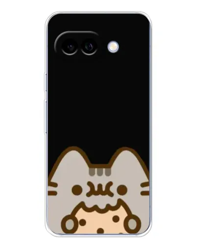 Чехол для Google Pixel 9A с картинкой «Пушин на черном»