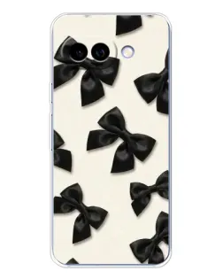 Чехол для Google Pixel 9A с картинкой «Черные бантики»