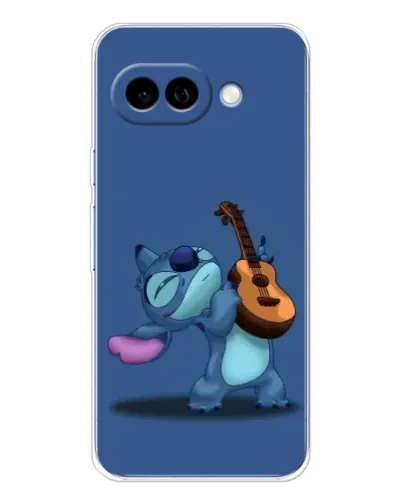 Чехол для Google Pixel 9A с картинкой «Стич с укулеле»