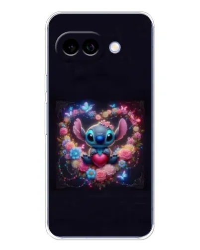 Чехол для Google Pixel 9A с картинкой «Stitch в цветах»