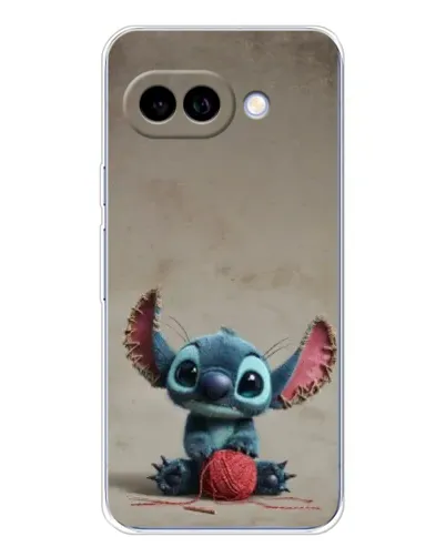 Чехол для Google Pixel 9A с картинкой «Стич на коричневом фоне»