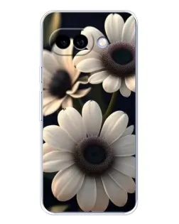 Чехол для Google Pixel 9A с картинкой «Белые маргаритки макро»