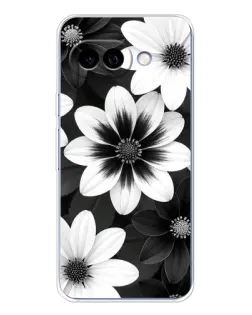 Чехол для Google Pixel 9A с картинкой «Монохромные астры»