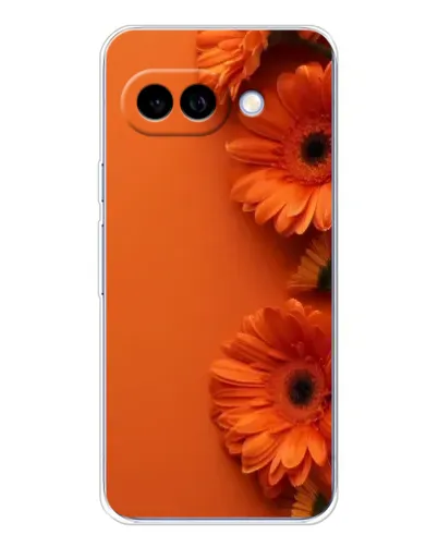 Чехол для Google Pixel 9A с картинкой «Оранжевые герберы»