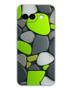 Чехол для Google Pixel 9A с картинкой «Яркая неоновая галька»